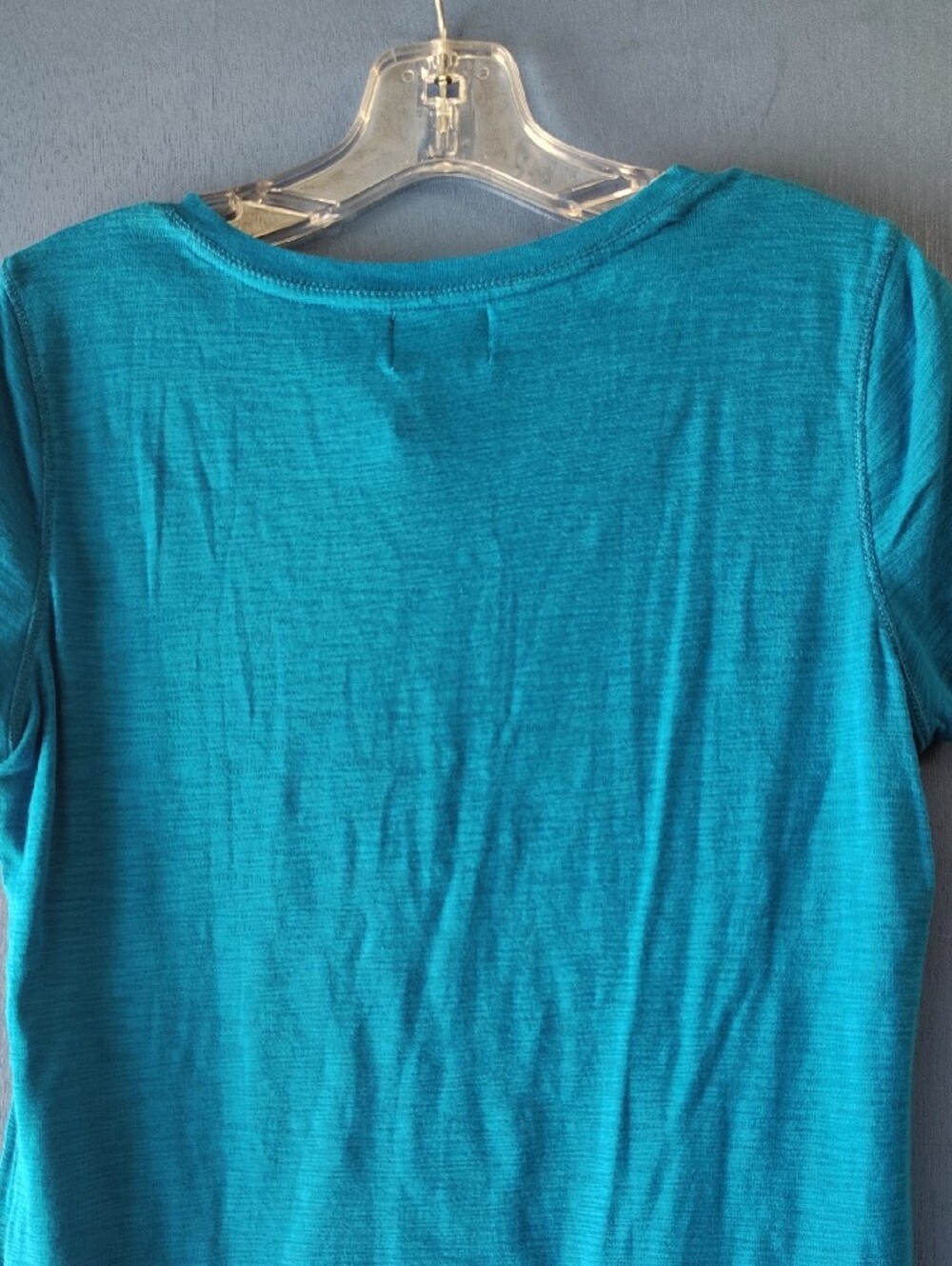 Chaps Women's Teal Short-Sleeve Henley Top - Picture 5 of 7